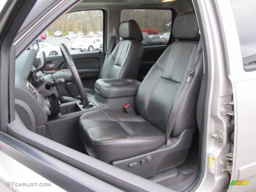 Ebony Interior 2008 Chevrolet Silverado 1500 LTZ Crew Cab 4x4 Photo #56423533