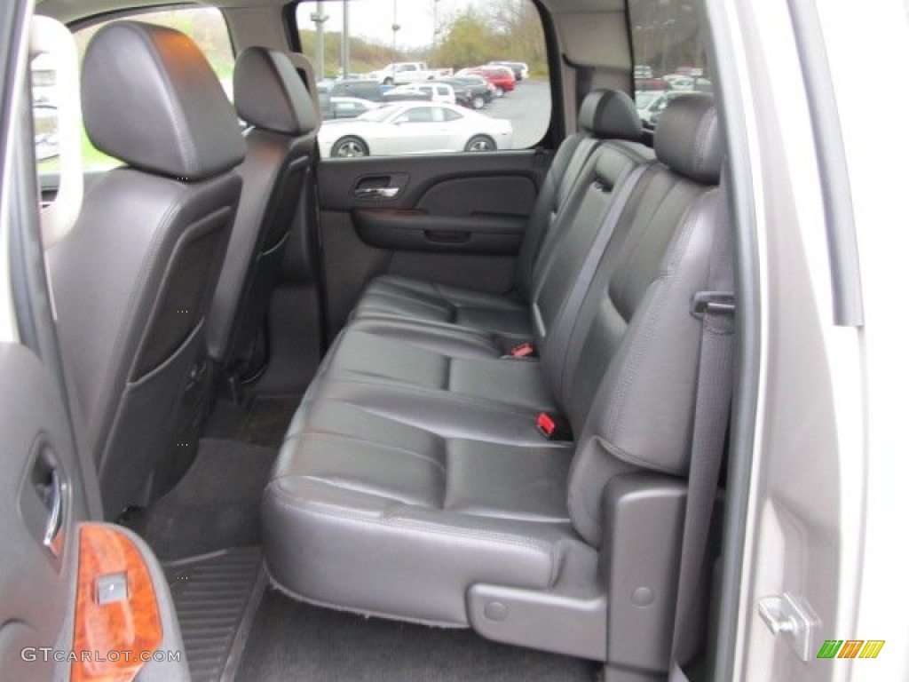 Ebony Interior 2008 Chevrolet Silverado 1500 LTZ Crew Cab 4x4 Photo #56423617