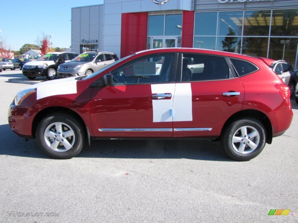 2012 Rogue S Special Edition - Cayenne Red / Black photo #2