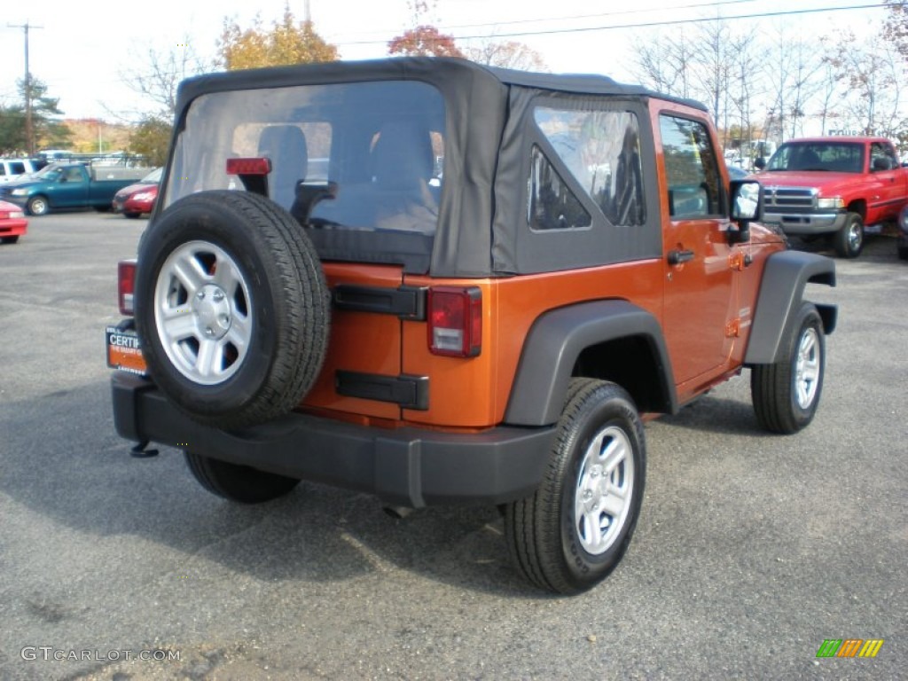 2011 Wrangler Sport 4x4 - Mango Tango Pearl / Black photo #5