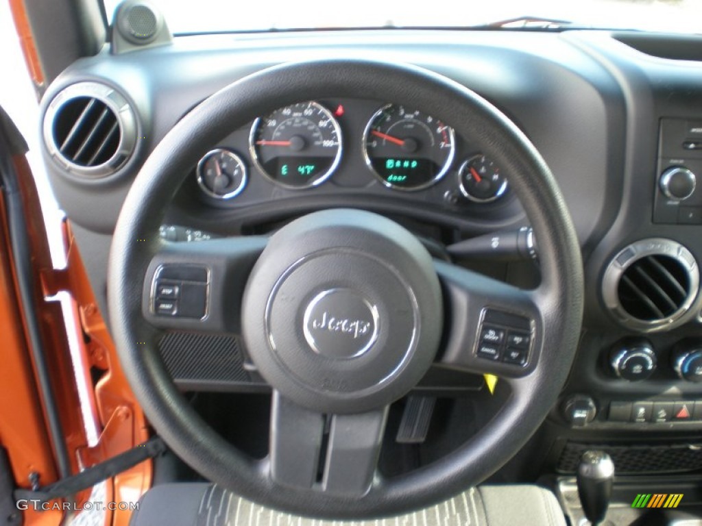 2011 Wrangler Sport 4x4 - Mango Tango Pearl / Black photo #13