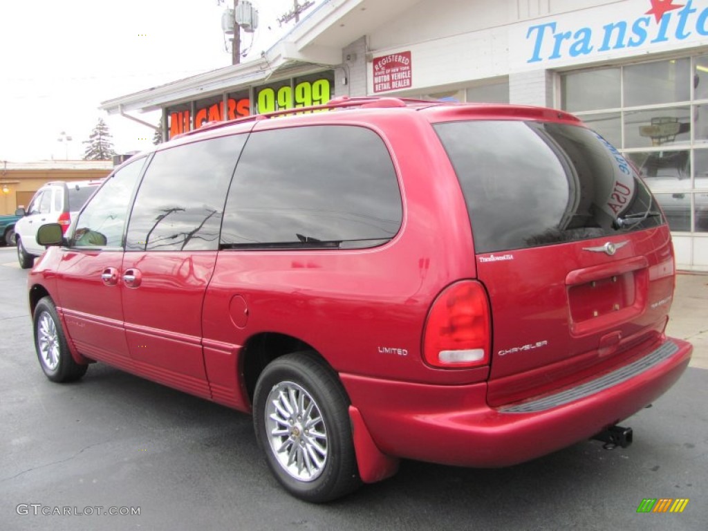 1999 Town & Country LXi - Candy Apple Red Metallic / Camel photo #2