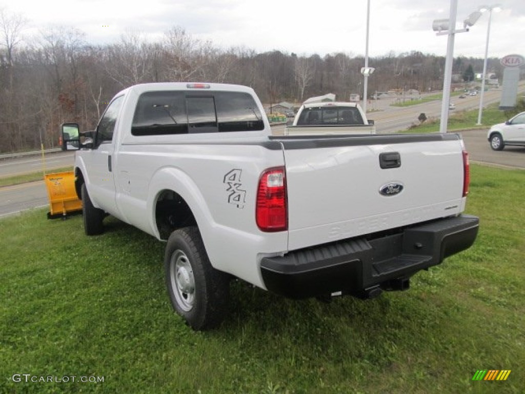Oxford White 2012 Ford F350 Super Duty XL Regular Cab 4x4 Plow Truck Exterior Photo #56426665