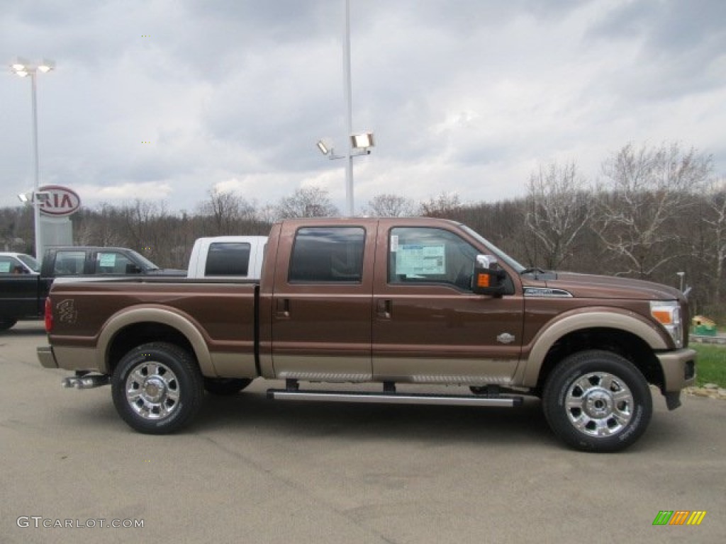 2012 F250 Super Duty King Ranch Crew Cab 4x4 - Golden Bronze Metallic / Chaparral Leather photo #2