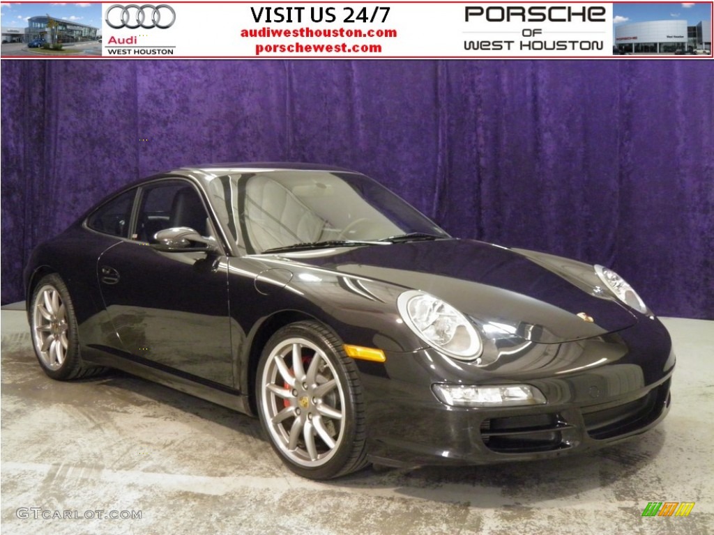 2008 911 Carrera S Coupe - Basalt Black Metallic / Black photo #1