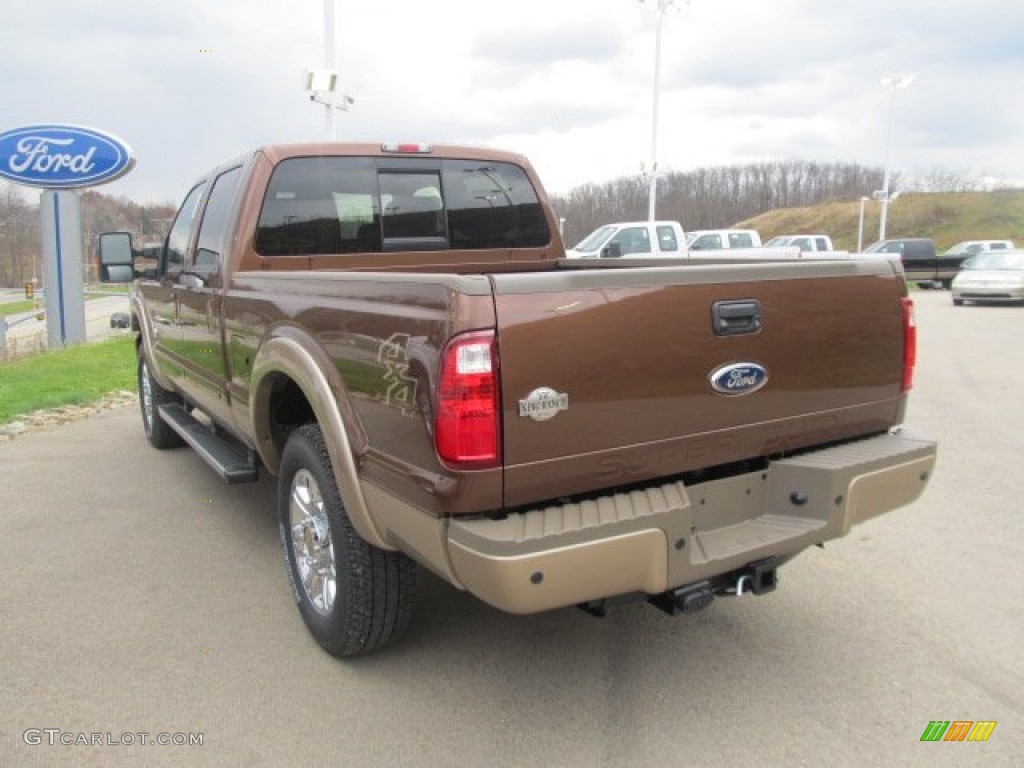 2012 F250 Super Duty King Ranch Crew Cab 4x4 - Golden Bronze Metallic / Chaparral Leather photo #10