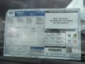 2012 Ford E Series Van E150 Cargo Window Sticker