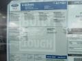 2012 Ford E Series Van E150 Cargo Window Sticker