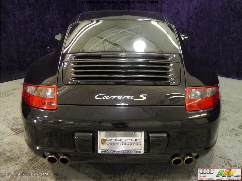 2008 911 Carrera S Coupe - Basalt Black Metallic / Black photo #19