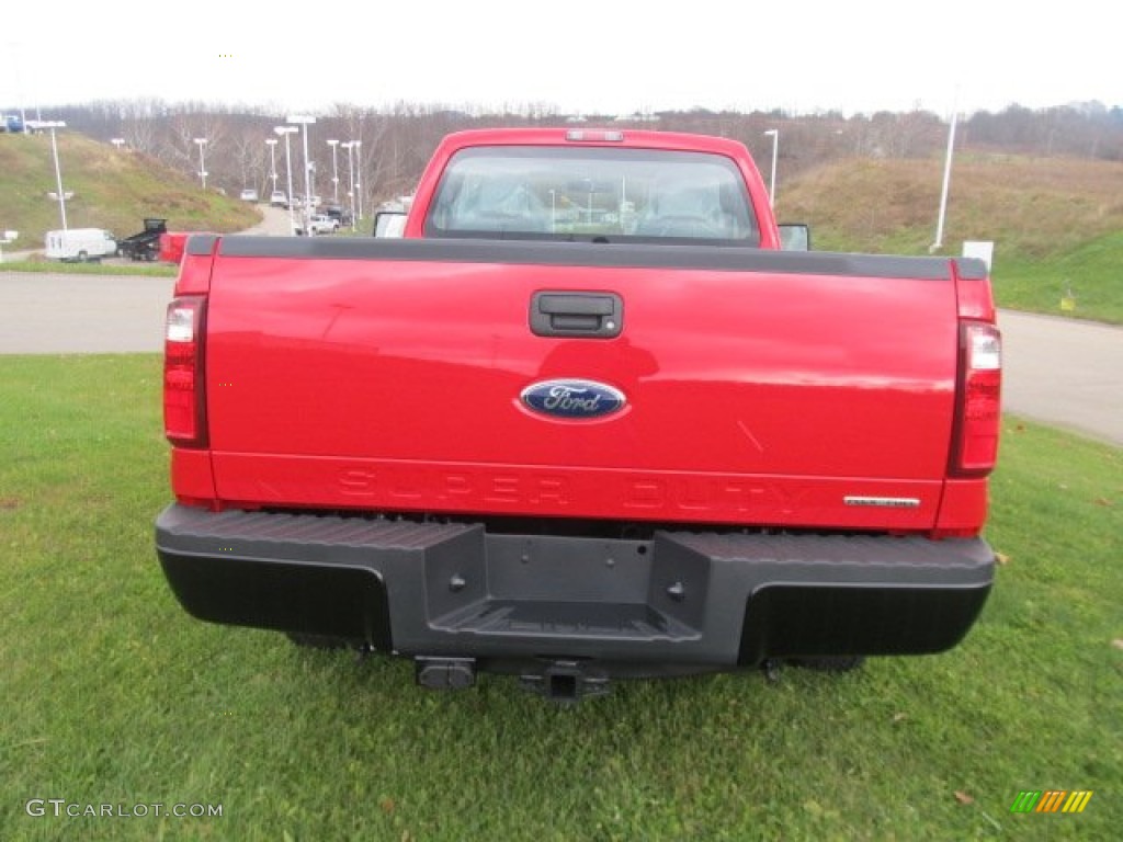 2012 F250 Super Duty XL Regular Cab 4x4 - Vermillion Red / Steel photo #8