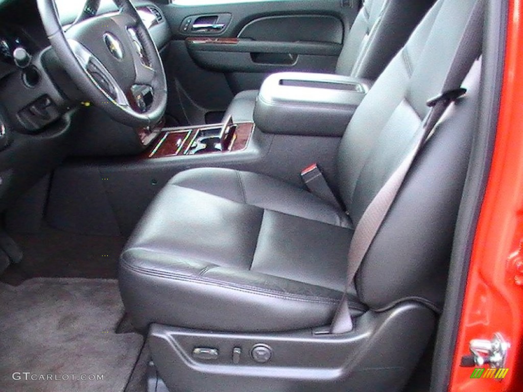 2011 Avalanche LTZ 4x4 - Inferno Orange Metallic / Ebony photo #10