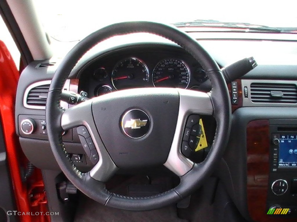2011 Avalanche LTZ 4x4 - Inferno Orange Metallic / Ebony photo #13