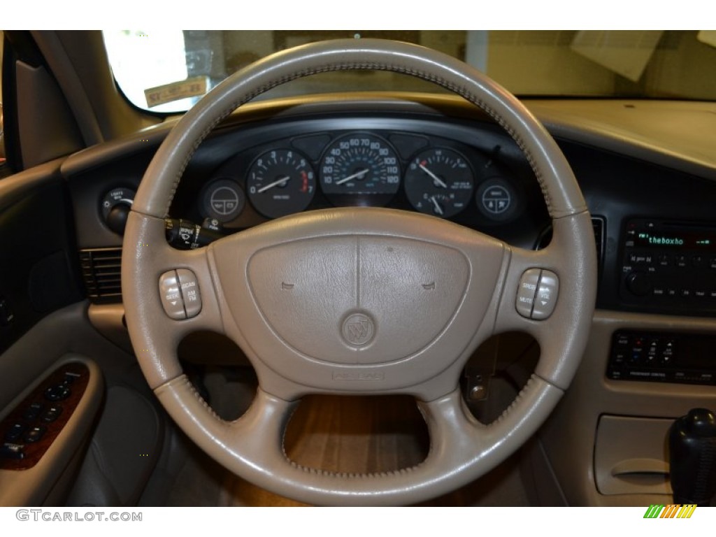 2004 Buick Regal LS Taupe Steering Wheel Photo #56427865