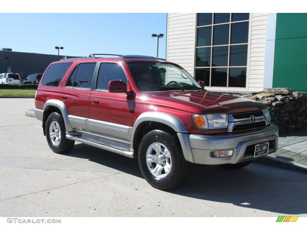 2001 4Runner Limited - Sunfire Red Pearl / Oak photo #2