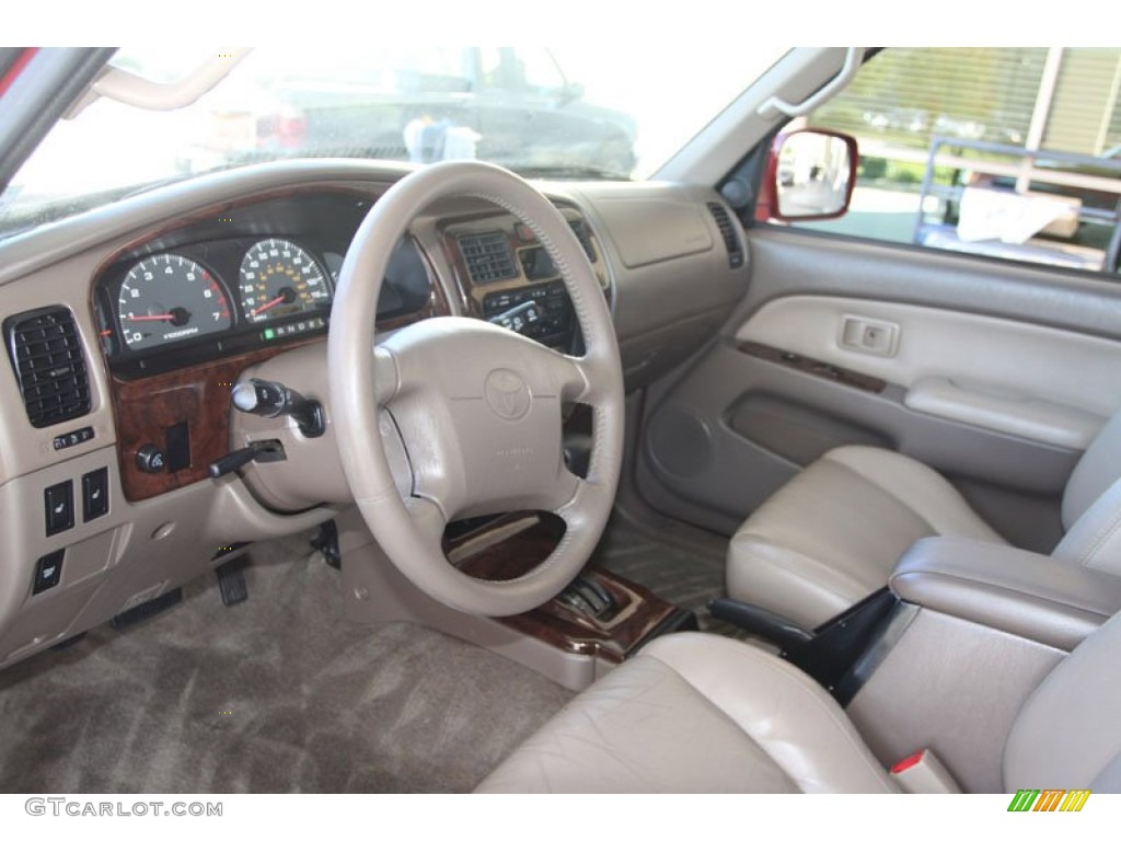 2001 4Runner Limited - Sunfire Red Pearl / Oak photo #4