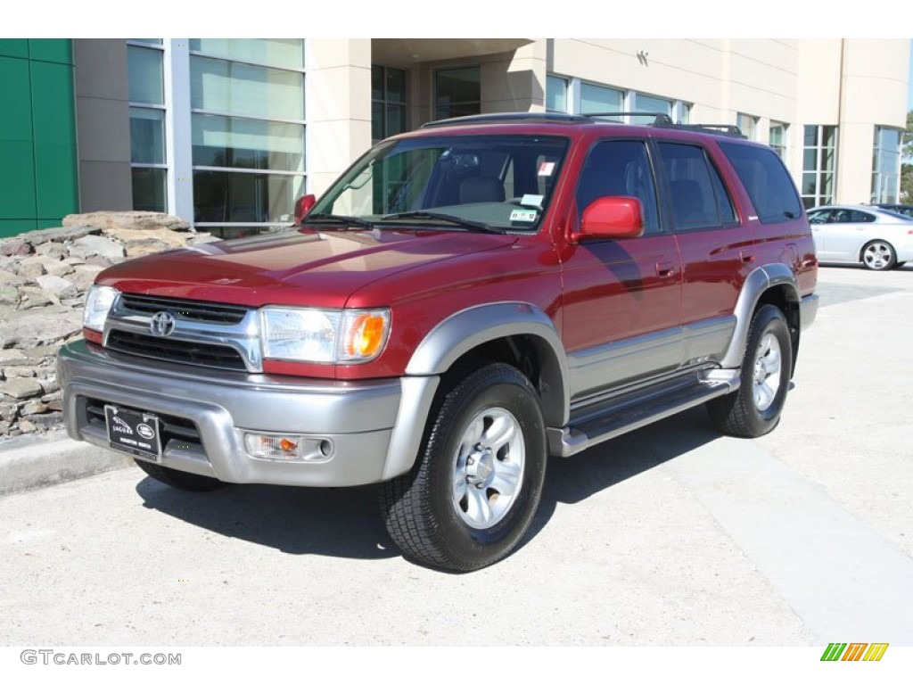 2001 4Runner Limited - Sunfire Red Pearl / Oak photo #9