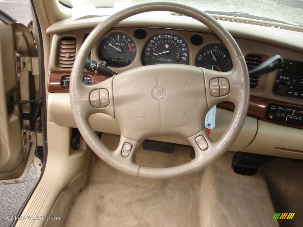 2005 Buick LeSabre Custom Light Cashmere Steering Wheel Photo #56428468