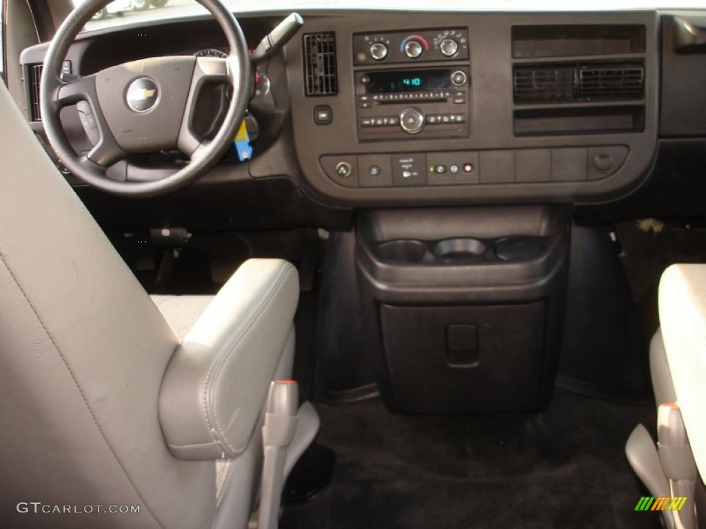 2011 Express LT 3500 Extended Passenger Van - Summit White / Medium Pewter photo #12