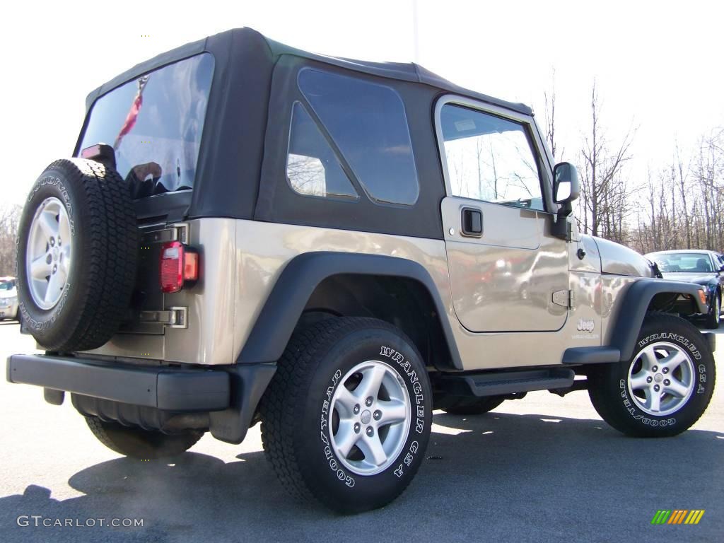 2004 Wrangler X 4x4 - Light Khaki Metallic / Dark Slate Gray photo #4