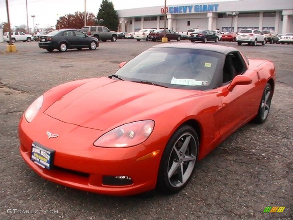 2011 Corvette Coupe - Inferno Orange Metallic / Ebony Black photo #1