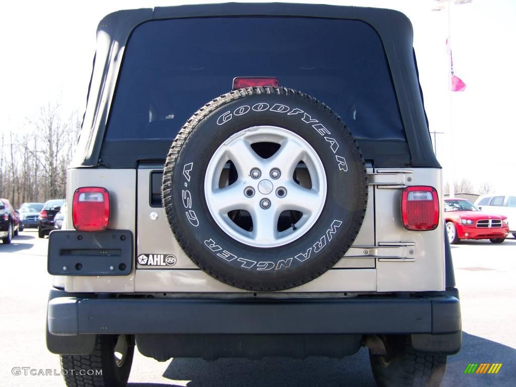 2004 Wrangler X 4x4 - Light Khaki Metallic / Dark Slate Gray photo #5