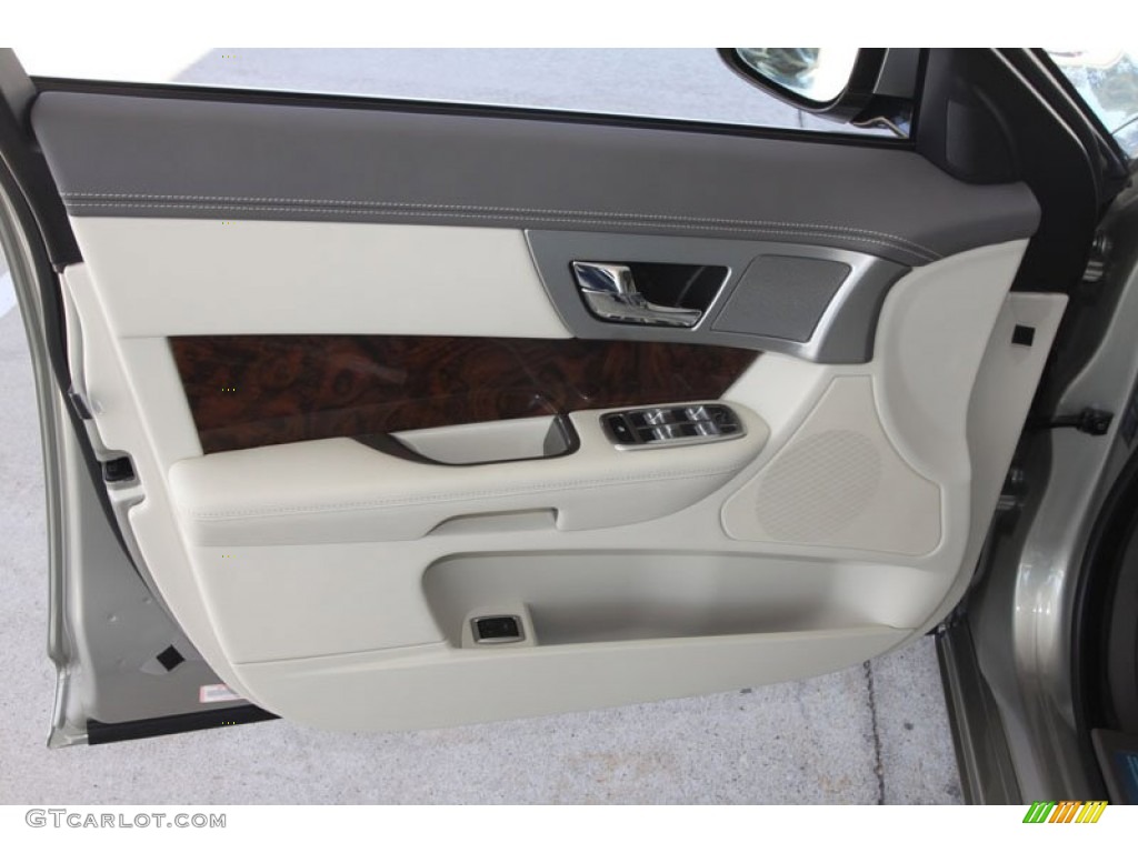 2012 Jaguar XF Portfolio Ivory/Oyster Door Panel Photo #56430685