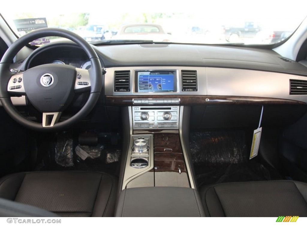2011 Jaguar XF Premium Sport Sedan Warm Charcoal Dashboard Photo #56431415
