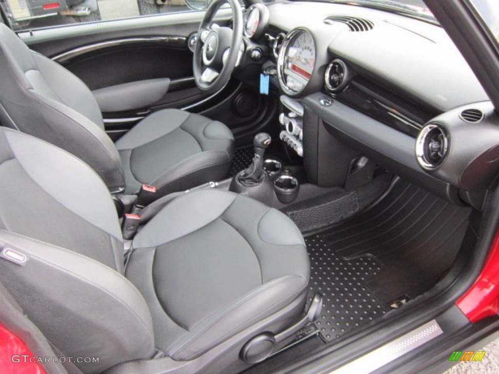 Grey/Black Interior 2008 Mini Cooper S Hardtop Photo #56431429