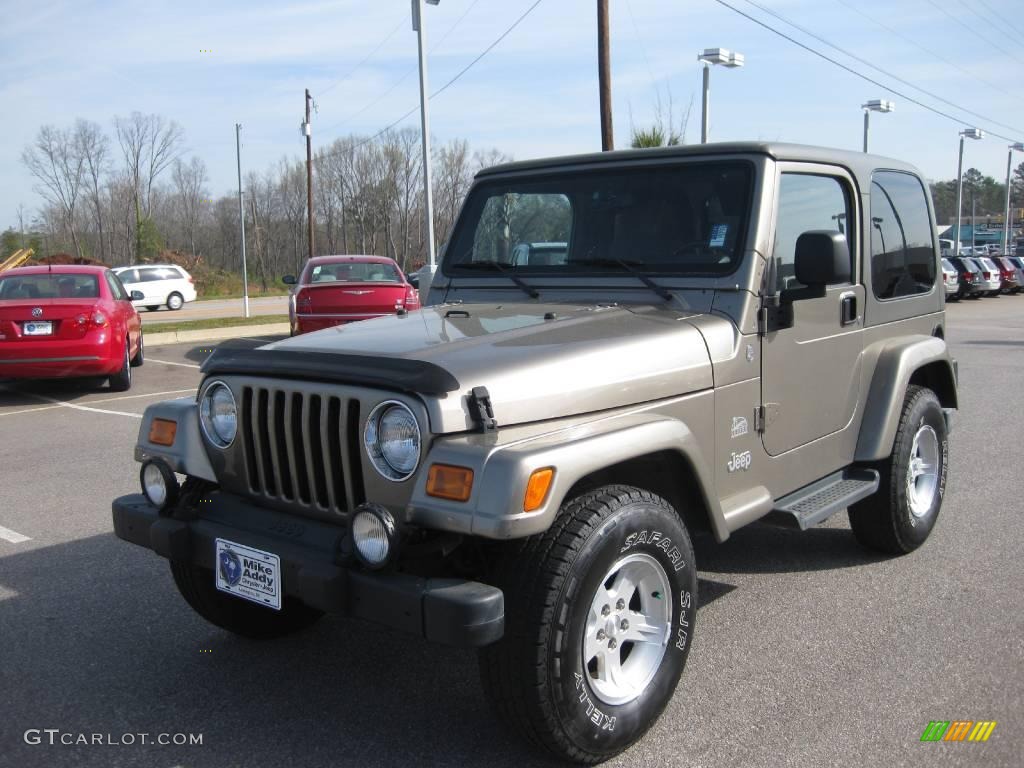 2004 Wrangler Sahara 4x4 - Light Khaki Metallic / Khaki photo #1