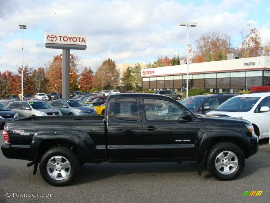 2009 Tacoma V6 TRD Sport Access Cab 4x4 - Black Sand Pearl / Graphite Gray photo #1