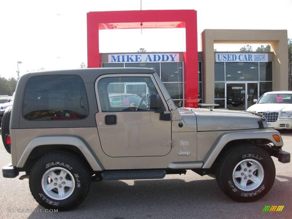 2004 Wrangler Sahara 4x4 - Light Khaki Metallic / Khaki photo #5