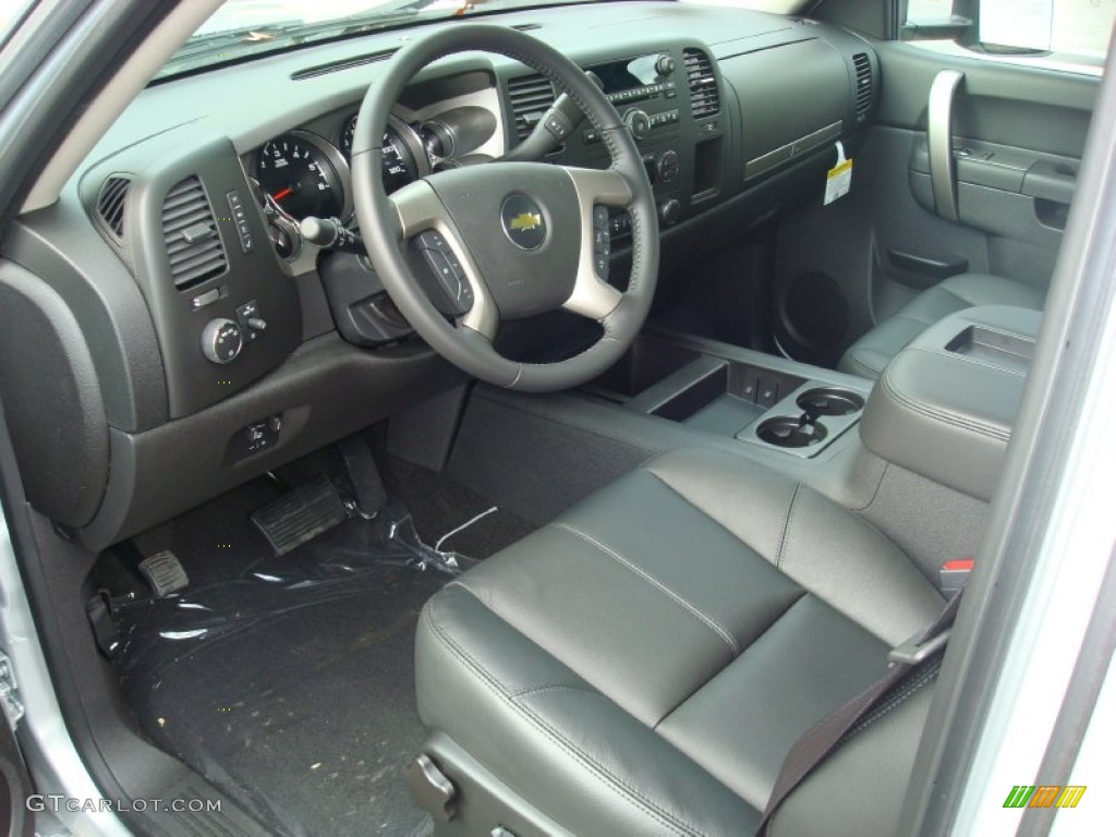 Ebony Interior 2012 Chevrolet Silverado 1500 LT Crew Cab 4x4 Photo #56431679