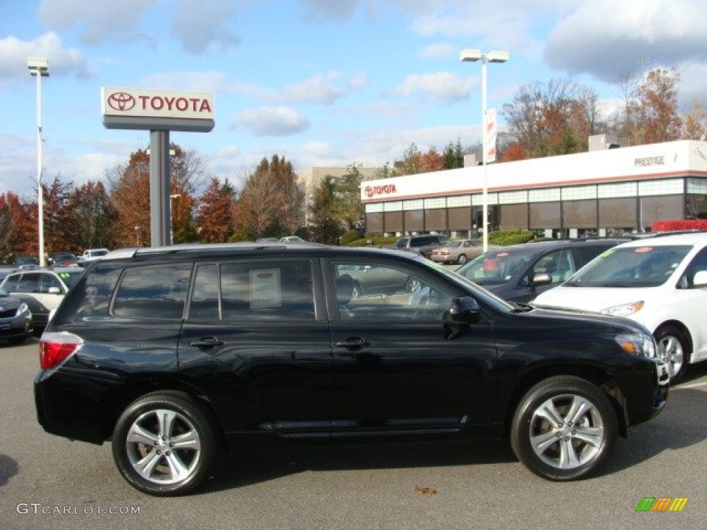 2009 Highlander Sport 4WD - Black / Ash photo #1