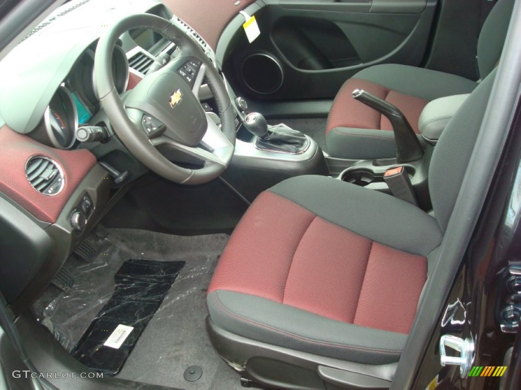 Jet Black/Sport Red Interior 2012 Chevrolet Cruze Eco Photo #56432032