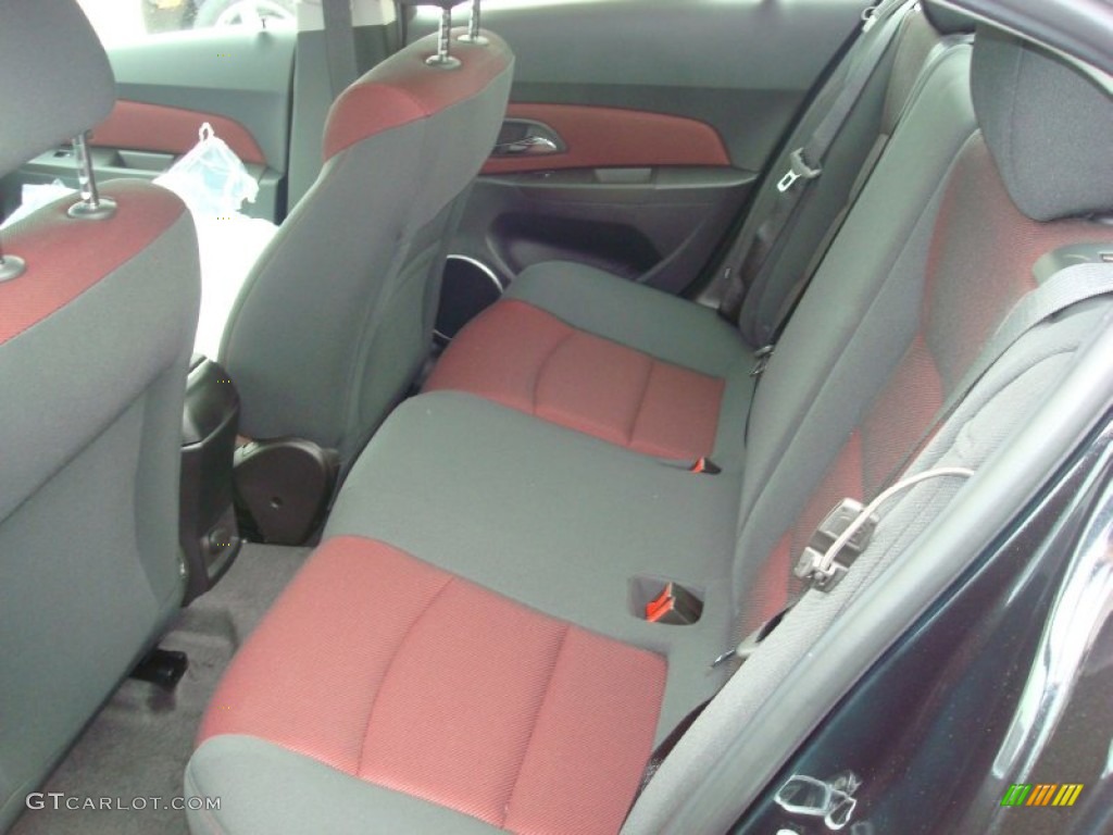 Jet Black/Sport Red Interior 2012 Chevrolet Cruze Eco Photo #56432041