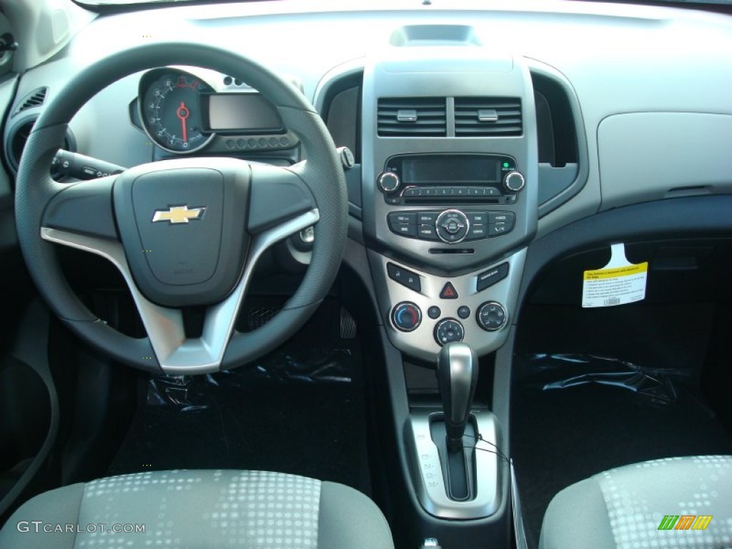 2012 Chevrolet Sonic LS Hatch Jet Black/Dark Titanium Dashboard Photo #56432128