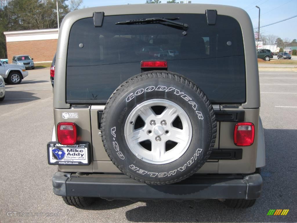 2004 Wrangler Sahara 4x4 - Light Khaki Metallic / Khaki photo #14