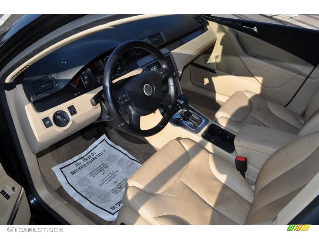2006 Passat 2.0T Sedan - Deep Black / Latte Macchiato photo #5