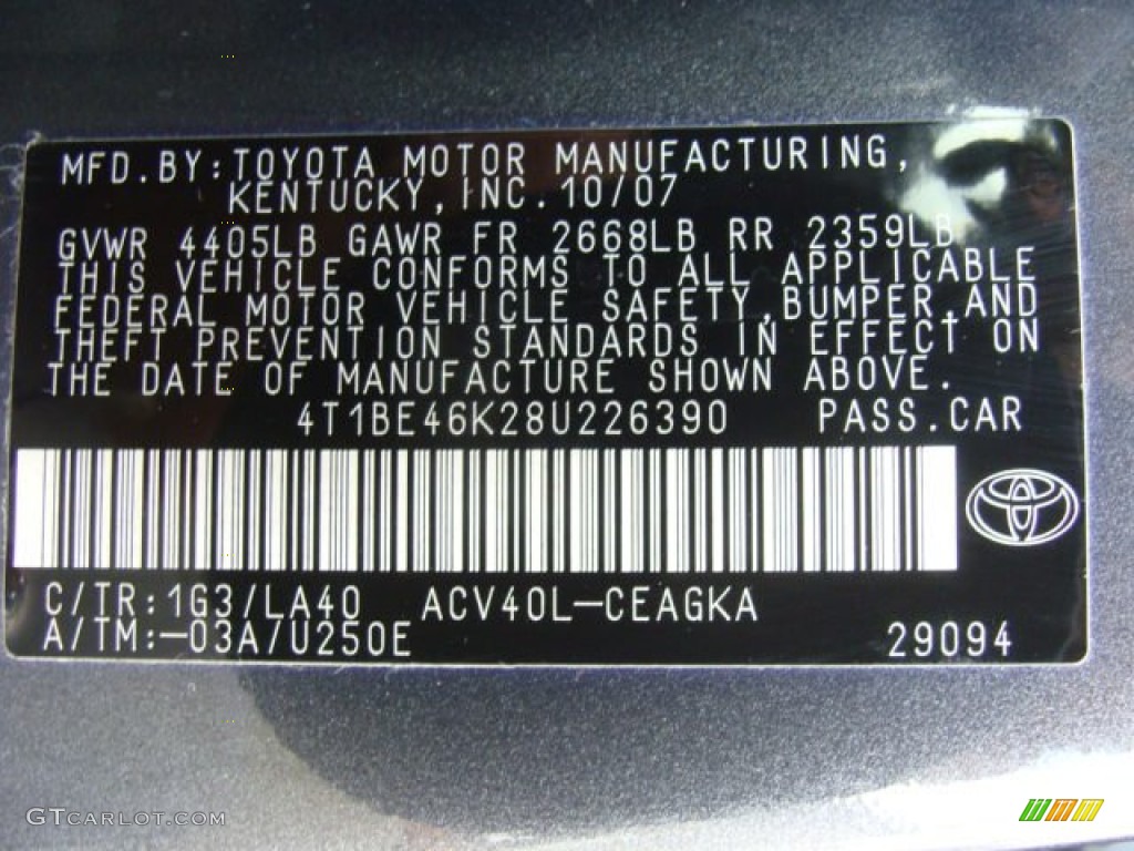 2008 Camry XLE - Magnetic Gray Metallic / Bisque photo #15