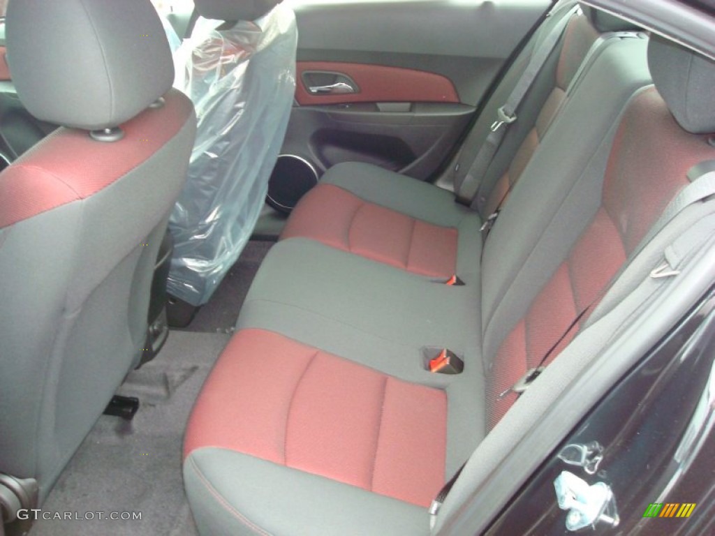 Jet Black/Sport Red Interior 2012 Chevrolet Cruze Eco Photo #56432386
