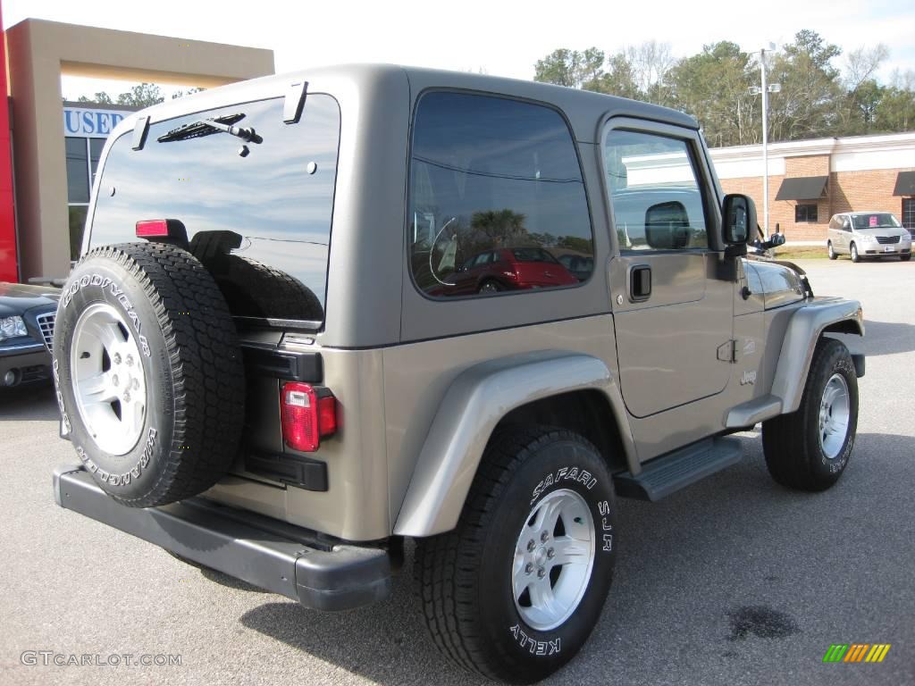 2004 Wrangler Sahara 4x4 - Light Khaki Metallic / Khaki photo #16