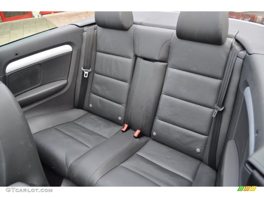 Black Interior 2009 Audi A4 2.0T quattro Cabriolet Photo #56432494