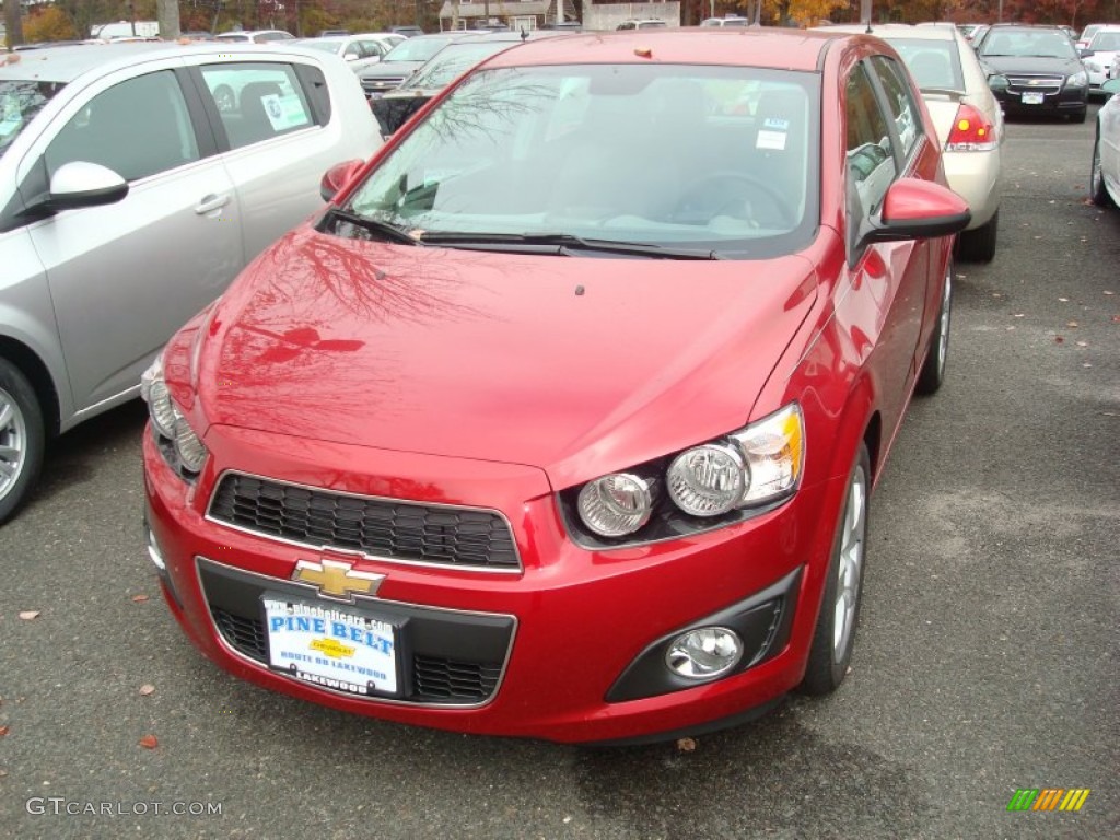 2012 Sonic LTZ Hatch - Crystal Red Tintcoat / Dark Pewter/Dark Titanium photo #1
