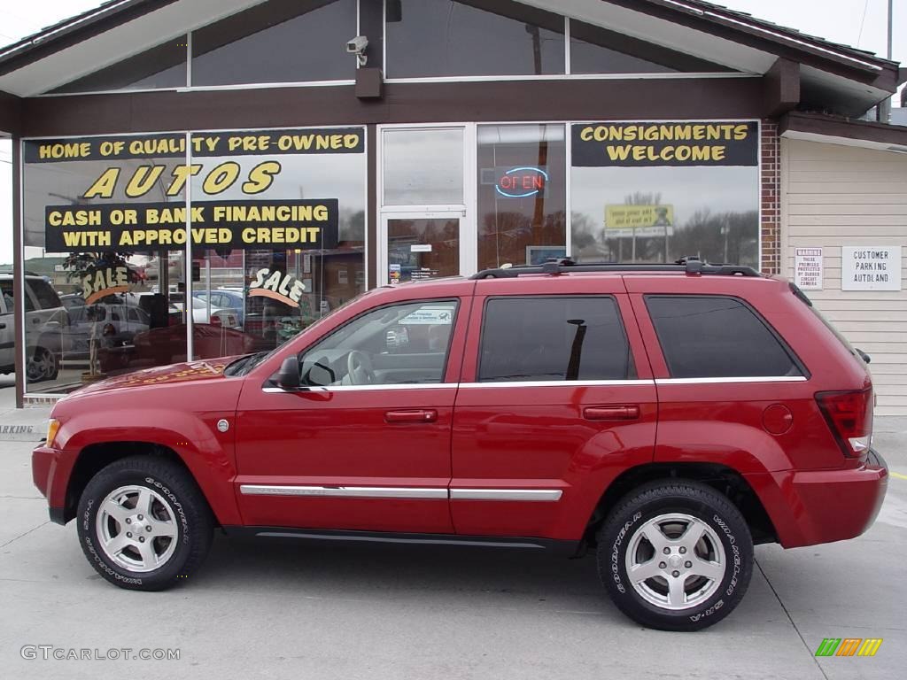 2005 Grand Cherokee Limited 4x4 - Inferno Red Crystal Pearl / Dark Khaki/Light Graystone photo #1