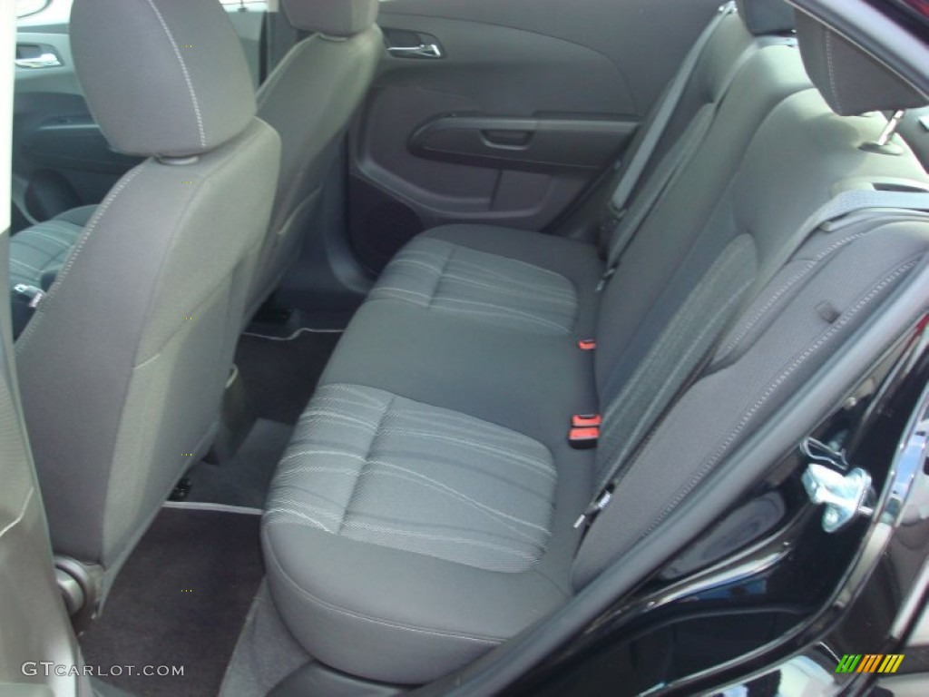 Jet Black/Dark Titanium Interior 2012 Chevrolet Sonic LT Sedan Photo #56432962