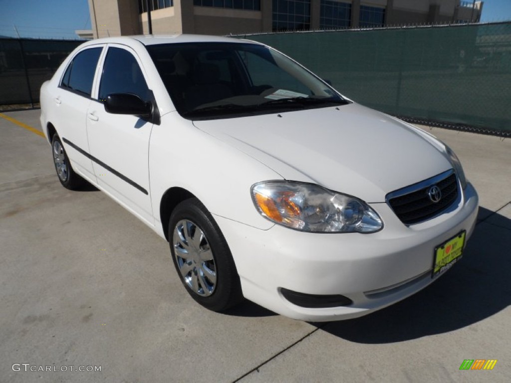 Super White Toyota Corolla