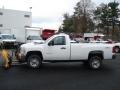 Summit White 2012 Chevrolet Silverado 3500HD WT Regular Cab 4x4 Plow Truck