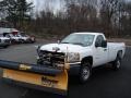 Summit White - Silverado 3500HD WT Regular Cab 4x4 Plow Truck Photo No. 2