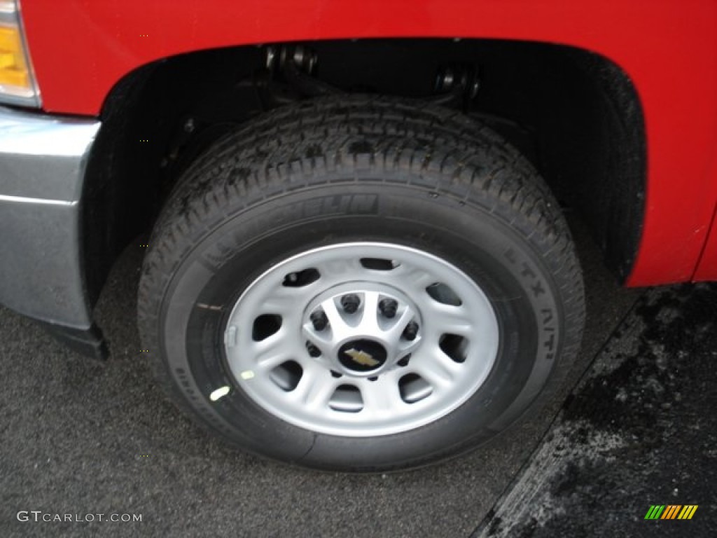 2012 Silverado 3500HD WT Regular Cab 4x4 Plow Truck - Victory Red / Dark Titanium photo #10