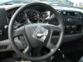 Dark Titanium 2012 Chevrolet Silverado 3500HD WT Regular Cab 4x4 Plow Truck Steering Wheel